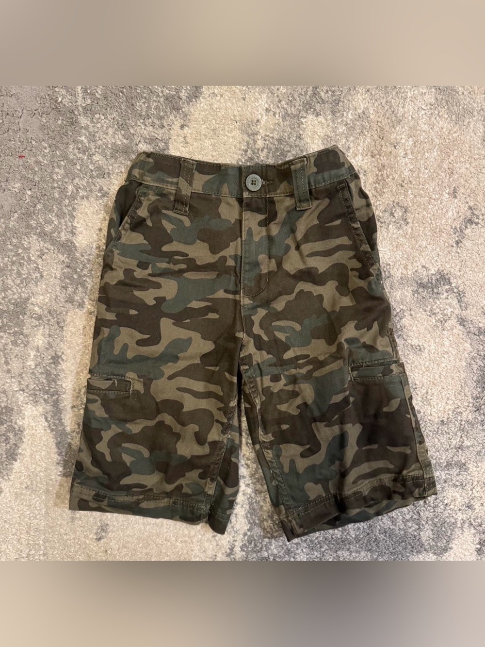 Kids Levi’s Camo Cargo Shorts - Green Camouflage